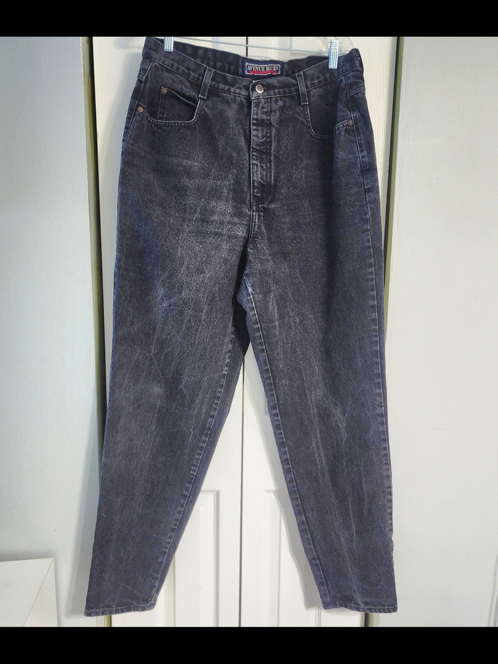 Vintage - Black Washed Boyfriend Jeans - Women's Size Tall 16